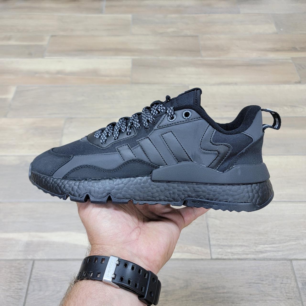 Кроссовки Adidas Nite Jogger Winterized Black - фото 1 - id-p102812744