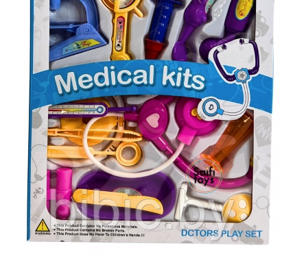 Детский игровой набор доктора 20 предметов, 969-42В игрушечный набор врача для детей - фото 3 - id-p212051837