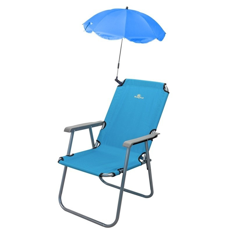 Кресло складное для кемпинга в комплекте с зонтом садовым KINGTUL KT-SP-131Z - фото 1 - id-p212051939
