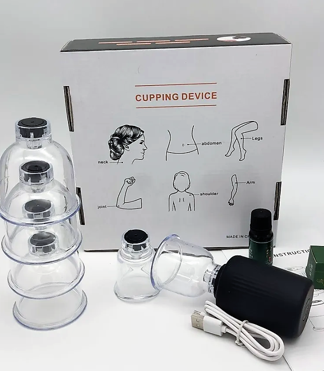 Вакуумные банки с электрическим насосом Cupping Device LC-2022 6шт - фото 2 - id-p212052844