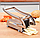 Ручная картофелерезка Potato Chipper / Слайсер для картошки фри / 2 насадки из нержавеющей стали, фото 8