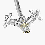 Смеситель Istok life Luxe двуручный для мойки кран-букса керамика, гайка Арт. 0402.780, фото 4