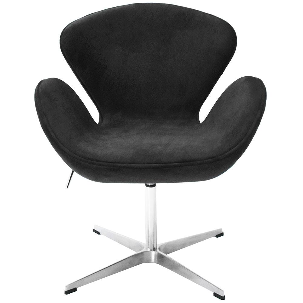 Кресло SWAN STYLE CHAIR графит, искусственная замша - фото 2 - id-p212056575