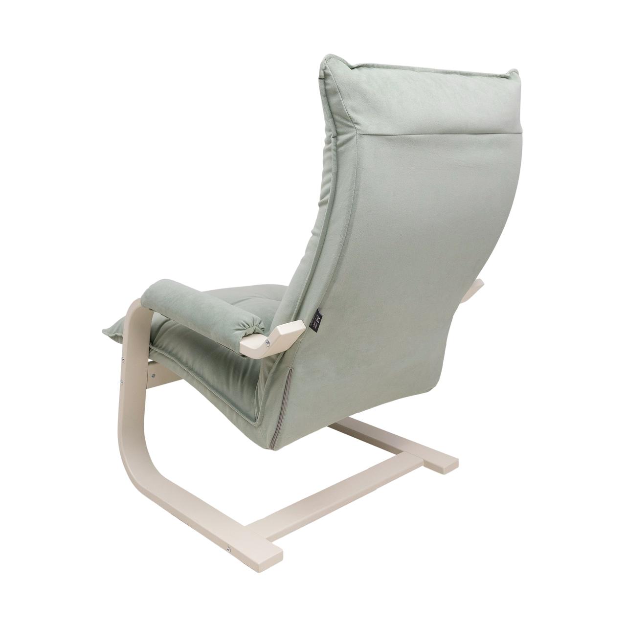 Кресло-качалка Leset Форест, мятный, велюр, цвет каркаса слоновая кость - фото 5 - id-p212057224