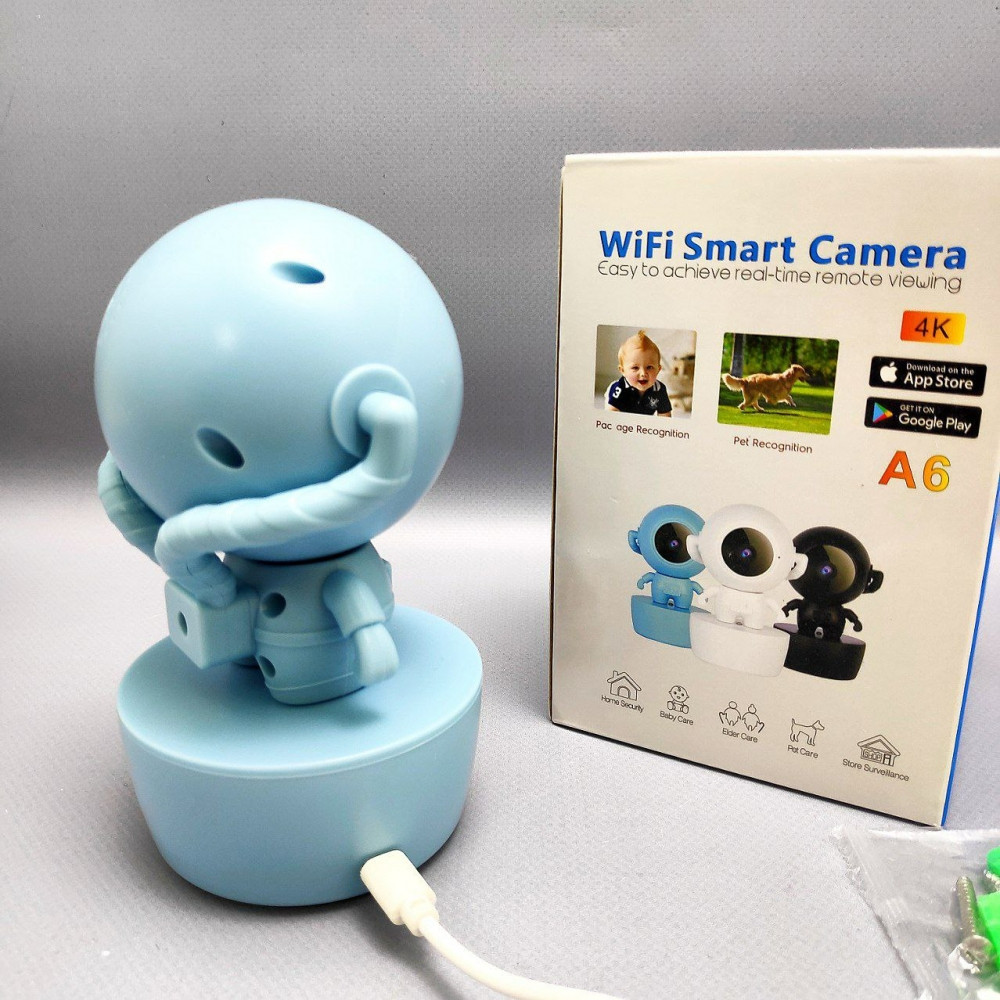 Умная Wi Fi smart camera 4K FULL HD Астронавт А6 (день/ночь, датчик движения, режим видеоняни) - фото 9 - id-p211953534