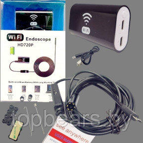 Эндоскоп Wi-Fi Endoscope YPC-HD720P / Бороскоп для Android и IOS, с фонариком, водонепроницаемый - фото 1 - id-p196972567
