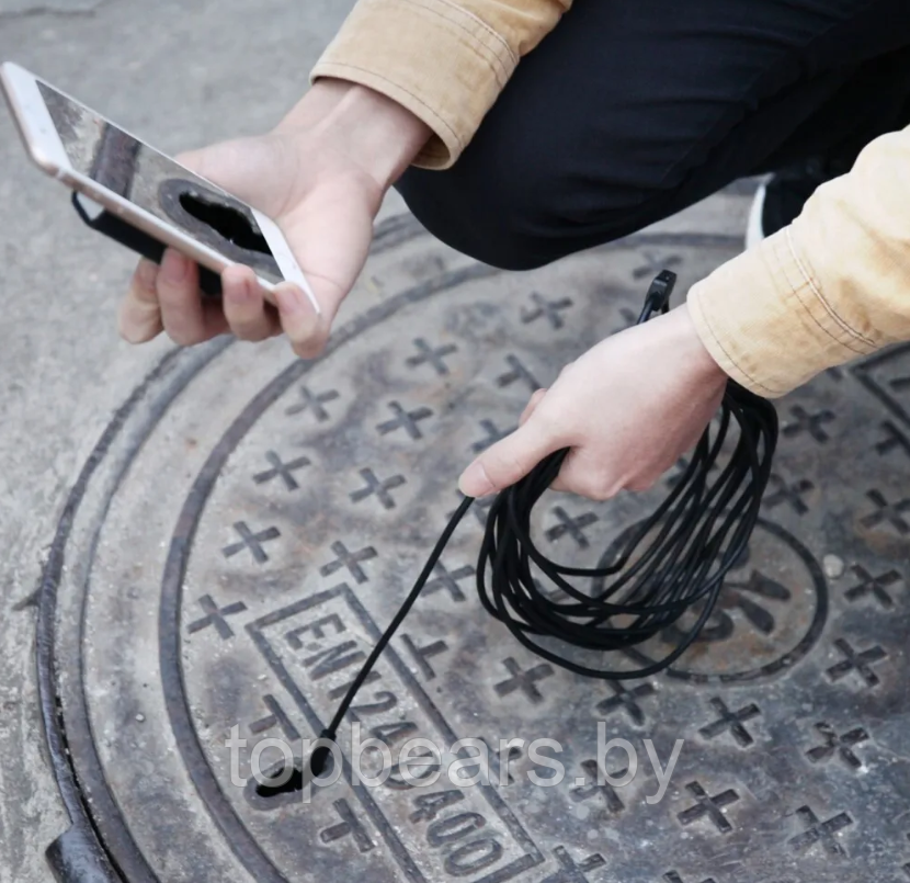 Эндоскоп Wi-Fi Endoscope YPC-HD720P / Бороскоп для Android и IOS, с фонариком, водонепроницаемый - фото 9 - id-p196972567