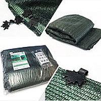 Сетка затеняющая и солнцезащитная зеленая фасованная с комплектом клипс, тень 80%, 4х6м, ХозАгро ХозАгро 19010