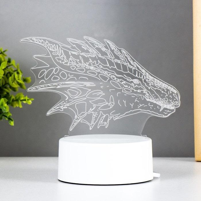 3D светильник «Дракон» LED белый, 3 режима цвета - фото 4 - id-p212056936