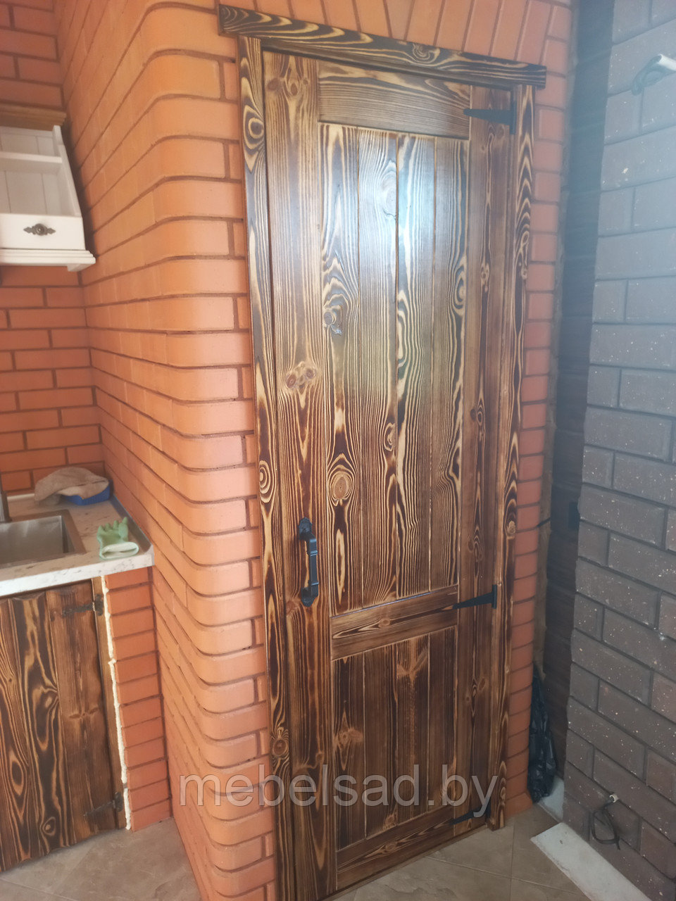 Дверь состаренная из массива сосны "Рустикальная №63" - фото 7 - id-p212096425