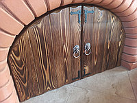 Двери состаренные из массива сосны для кухонь и комодов "Рустикальные №11"