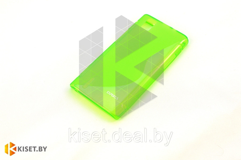 Силиконовый чехол Experts Huawei Ascend G510 (U8951), зеленый с волной - фото 1 - id-p212070993