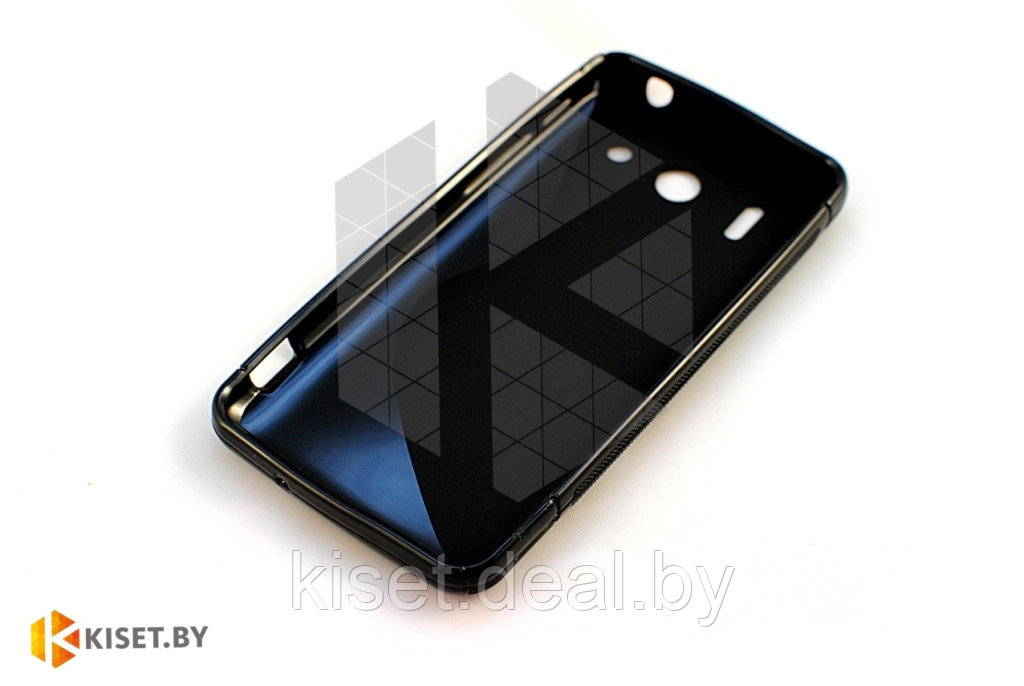 Силиконовый чехол для Huawei Ascend G500 Pro Shine (U8836D), черный - фото 2 - id-p212070996