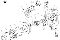 SL279/1 Dana подшипник ступицы мост автобус МАЗ