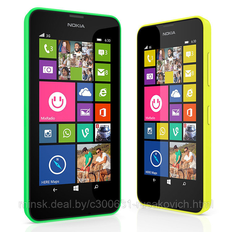 Дисплейный модуль NOKIA LUMIA 630 с рамкой (оригинал)