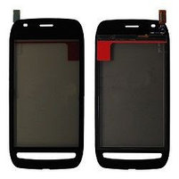 Замена стекла сенсора тачскрина NOKIA N710 черный/белый с рамкой (оригинал), фото 3