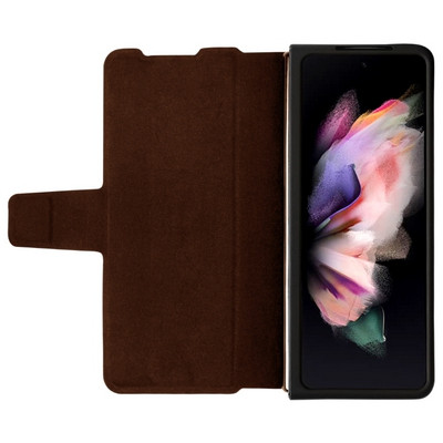 Кожаный чехол Nillkin Aoge Leather Case Коричневый для Samsung Galaxy Z Fold 4 - фото 3 - id-p212121509