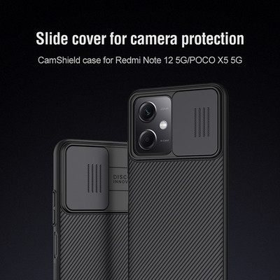 Чехол-накладка Nillkin CamShield Черная для Xiaomi Poco X5 5G - фото 6 - id-p212121539