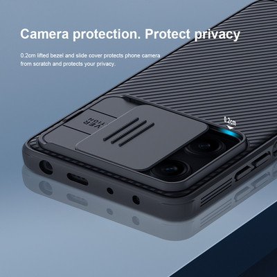 Чехол-накладка Nillkin CamShield Pro Синяя для Xiaomi Poco X5 Pro 5G - фото 7 - id-p212121560