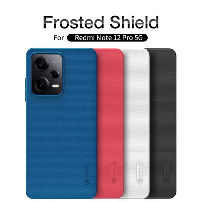 Пластиковый чехол Nillkin Super Frosted Shield Синий для Xiaomi Poco X5 Pro 5G - фото 6 - id-p212121573