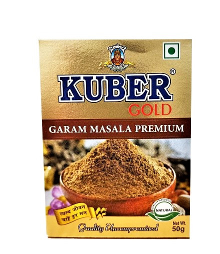 Смесь специй Гарам Kuber Gold Garam Masala, 50г – универсальная c черным перцем