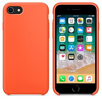 Силиконовый чехол оранжевый для Apple iPhone 8
