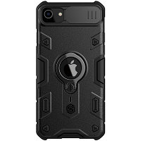 Противоударная-накладка Nillkin CamShield Armor черная для Apple iPhone SE (2022)