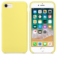 Силиконовый чехол желтый для Apple iPhone SE (2022)