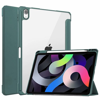 Защитный чехол книжка Acrylic TPU Case с креплением для стилуса зеленый для Apple iPad Air (2022) - фото 1 - id-p212121736