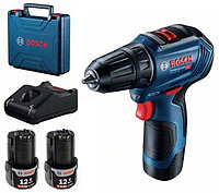 Дрель-шуруповерт Bosch GSR 12V-30 Professional 06019G9020 (с 2-мя АКБ, кейс) (оригинал)