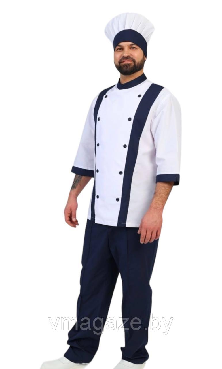 Комплект шеф-повара,повара(цвет бело-синий) - фото 4 - id-p212123806