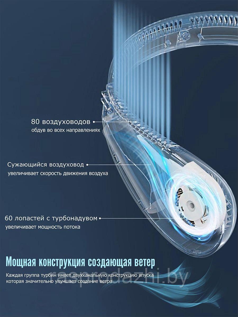 Портативный вентилятор на шею Bladeless Neck Cooler - фото 3 - id-p212123836