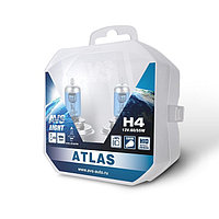 Лампа автомобильная AVS ATLAS PB, 5000К, H4,12 В, 60/55 Вт, набор 2 шт