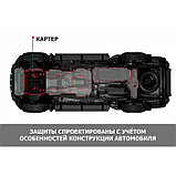 Защита картера АвтоБроня для Changan CS85 2023-н.в., сталь 1.8 мм, с крепежом, штампованная, фото 3