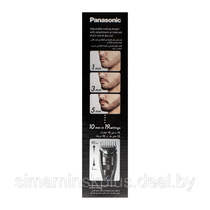 Триммер для волос PANASONIC ER-GB37-K421, 1-.10 мм, АКБ - фото 4 - id-p212124295