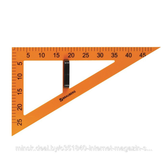 Набор чертежный для классной доски BRAUBERG: 2 треугольника, транспортир, циркуль, линейка 100 см - фото 6 - id-p212124511