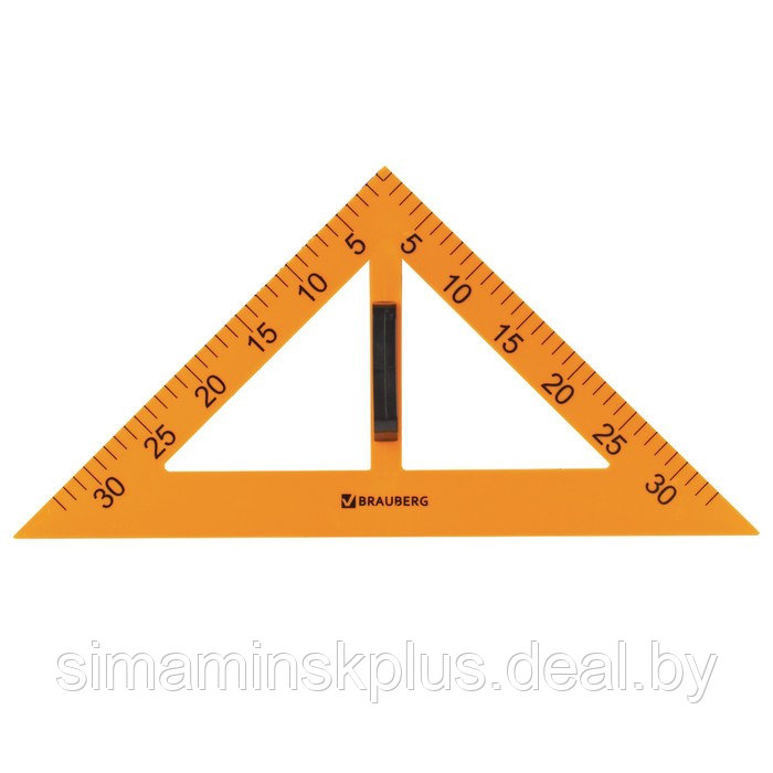 Набор чертежный для классной доски BRAUBERG: 2 треугольника, транспортир, циркуль, линейка 100 см - фото 9 - id-p212124511