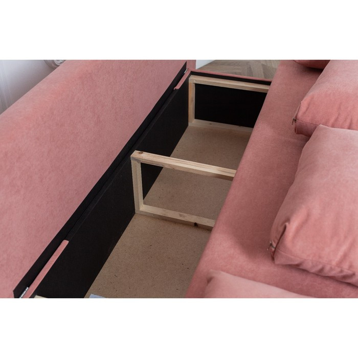 Диван-кровать «Токио», механизм еврокнижка, велюр, цвет пыльная роза - фото 3 - id-p212129237