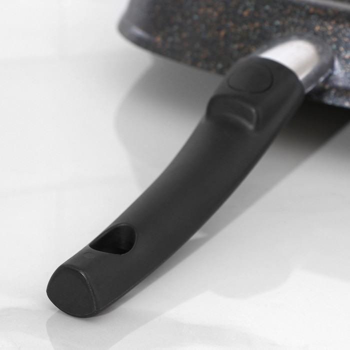 Сковорода-гриль квадратная Granit ultra, 28×28 см, съёмная ручка, стеклянная крышка, антипригарное покрытие, - фото 6 - id-p212133617