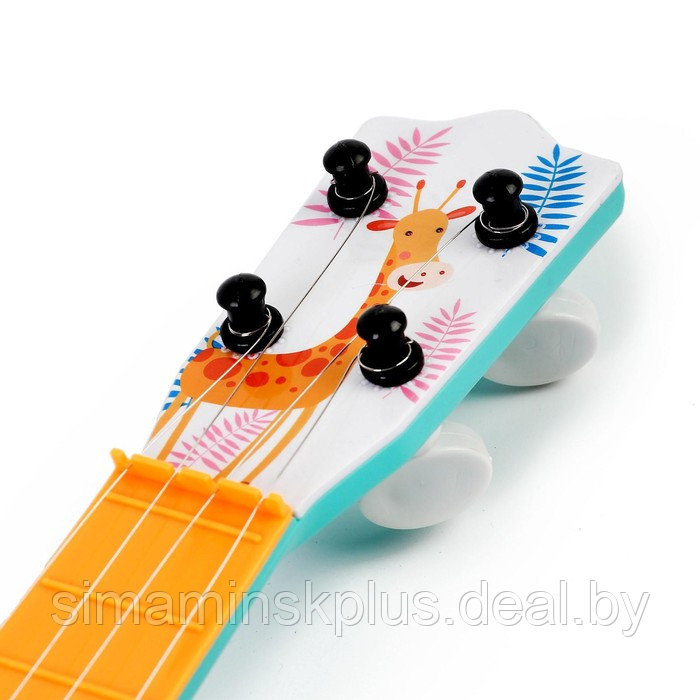 Музыкальная игрушка-гитара «Зоопарк», цвета МИКС - фото 2 - id-p212132706