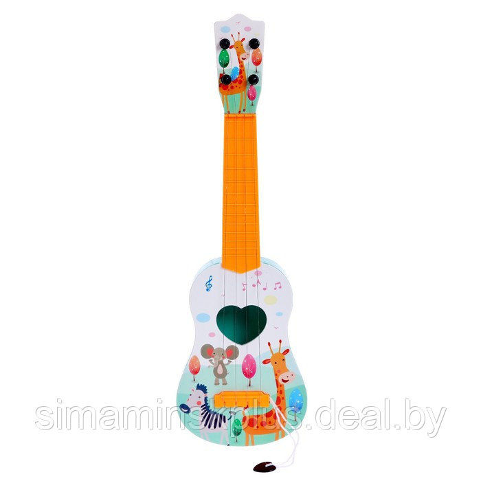 Музыкальная игрушка-гитара «Зоопарк», цвета МИКС - фото 8 - id-p212132706
