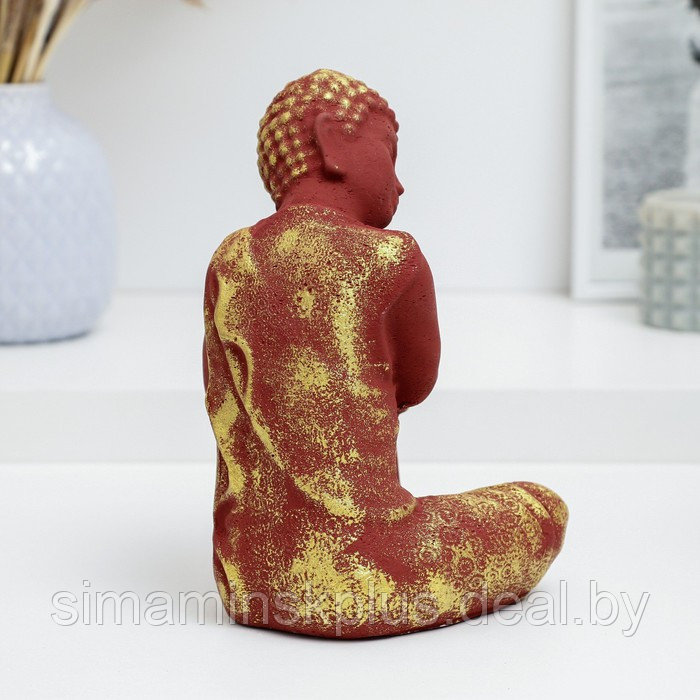 Фигура "Будда задумчивый" терракотовая, 19см - фото 3 - id-p212127437