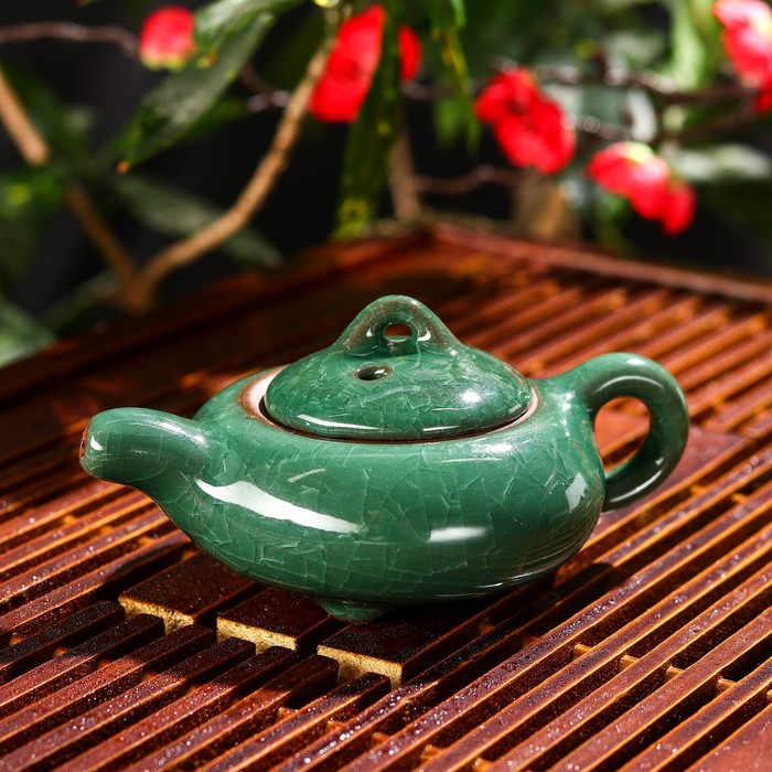 Набор для чайной церемонии керамический «Лунный камень», 7 предметов: чайник 150 мл, 6 пиал 50 мл, цвет - фото 4 - id-p212133646