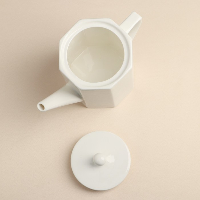 Заварочный чайник «Barista», 750 мл, белый, фарфор - фото 3 - id-p212134133