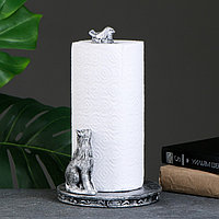 Подставка для бумажного полотенца "Кошка с птичкой" 30х16х16см