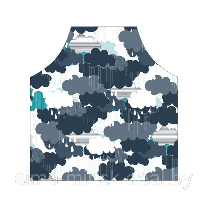Фартук «Дождевые облака», размер 65 х 65 см, оксфорд - фото 3 - id-p212133032