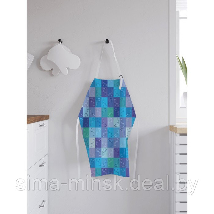 Фартук «Дельфины», размер 65 х 65 см, оксфорд - фото 2 - id-p212133045
