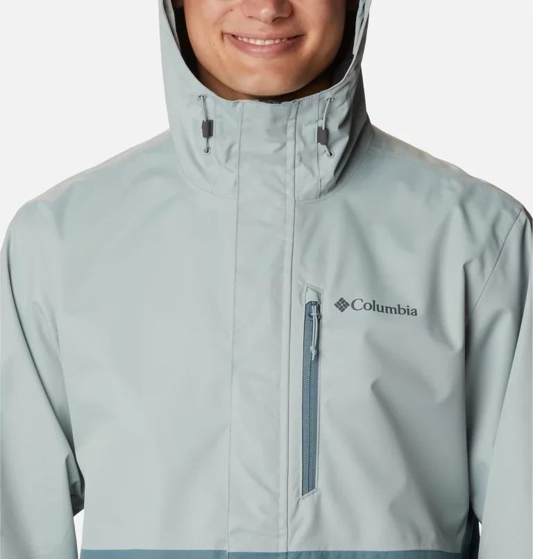 Куртка мембранная мужская Columbia Hikebound Jacket зеленый/серый - фото 5 - id-p212052235