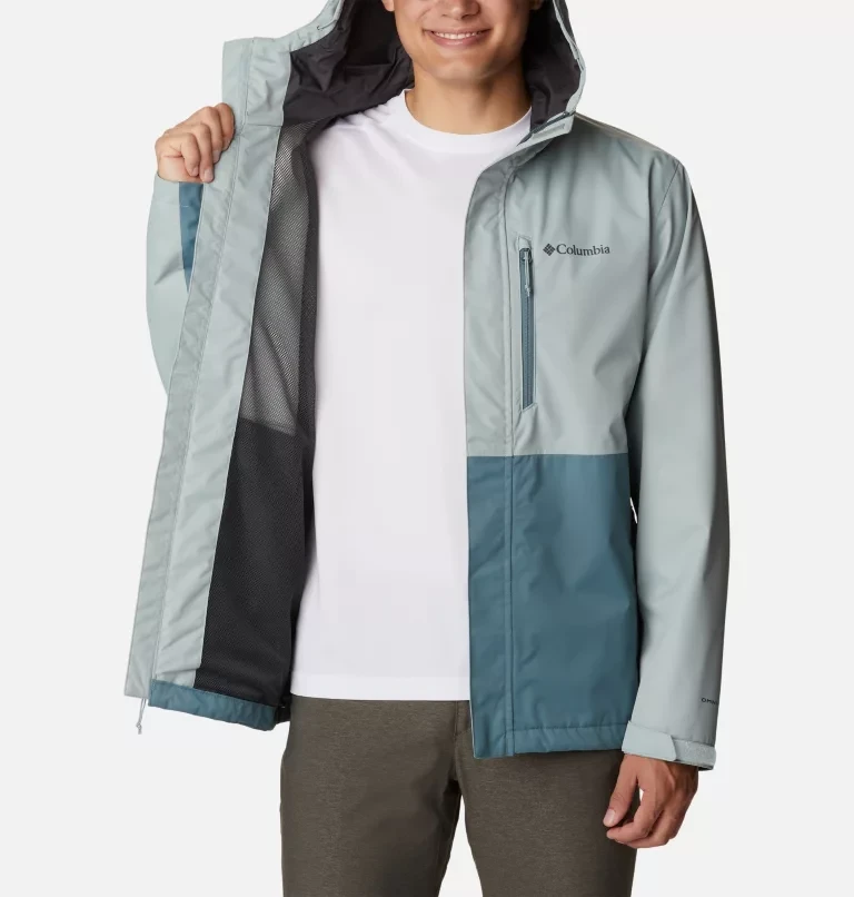 Куртка мембранная мужская Columbia Hikebound Jacket зеленый/серый - фото 6 - id-p212052236