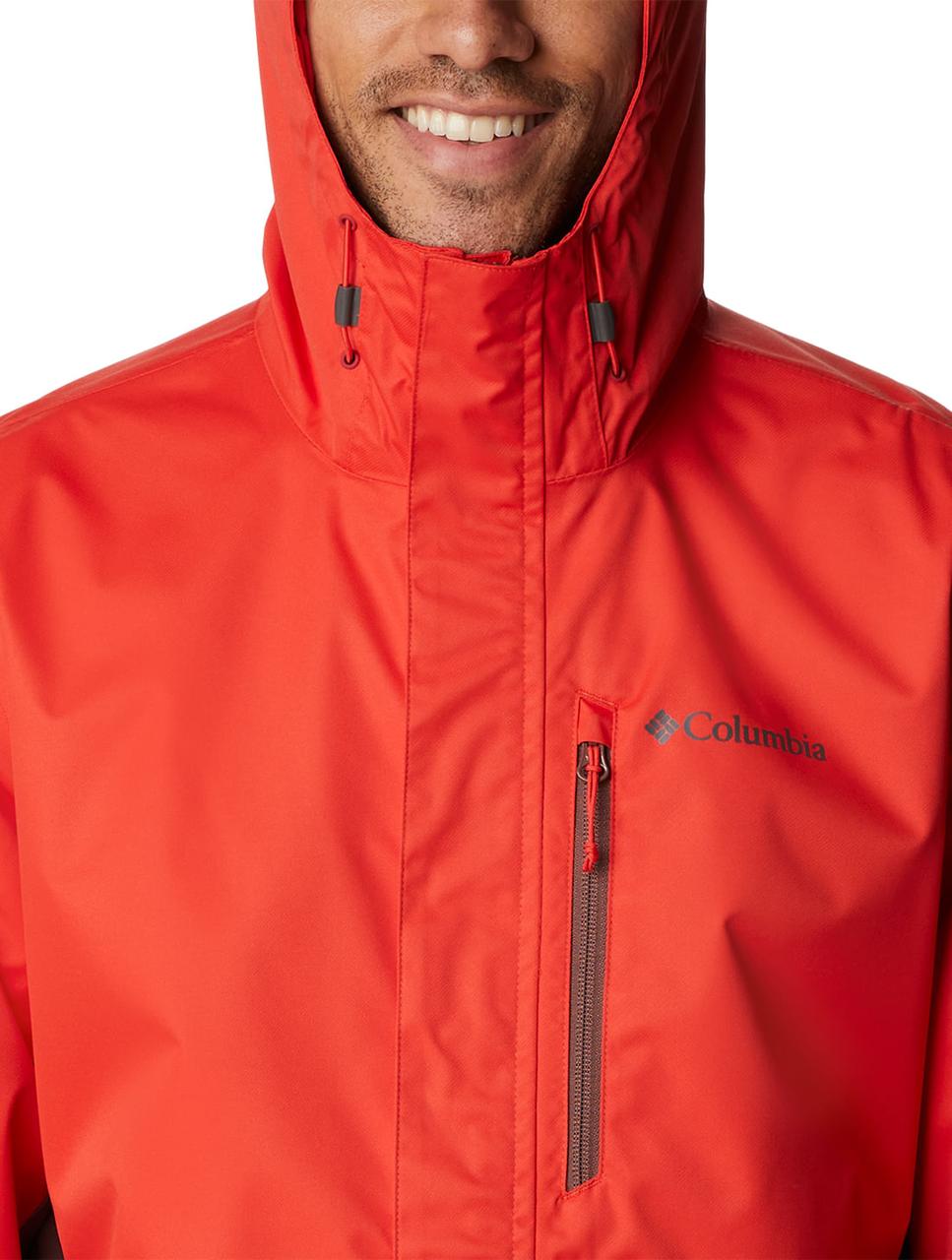 Куртка мембранная мужская Columbia Hikebound Jacket темно-оранжевый - фото 4 - id-p212052241